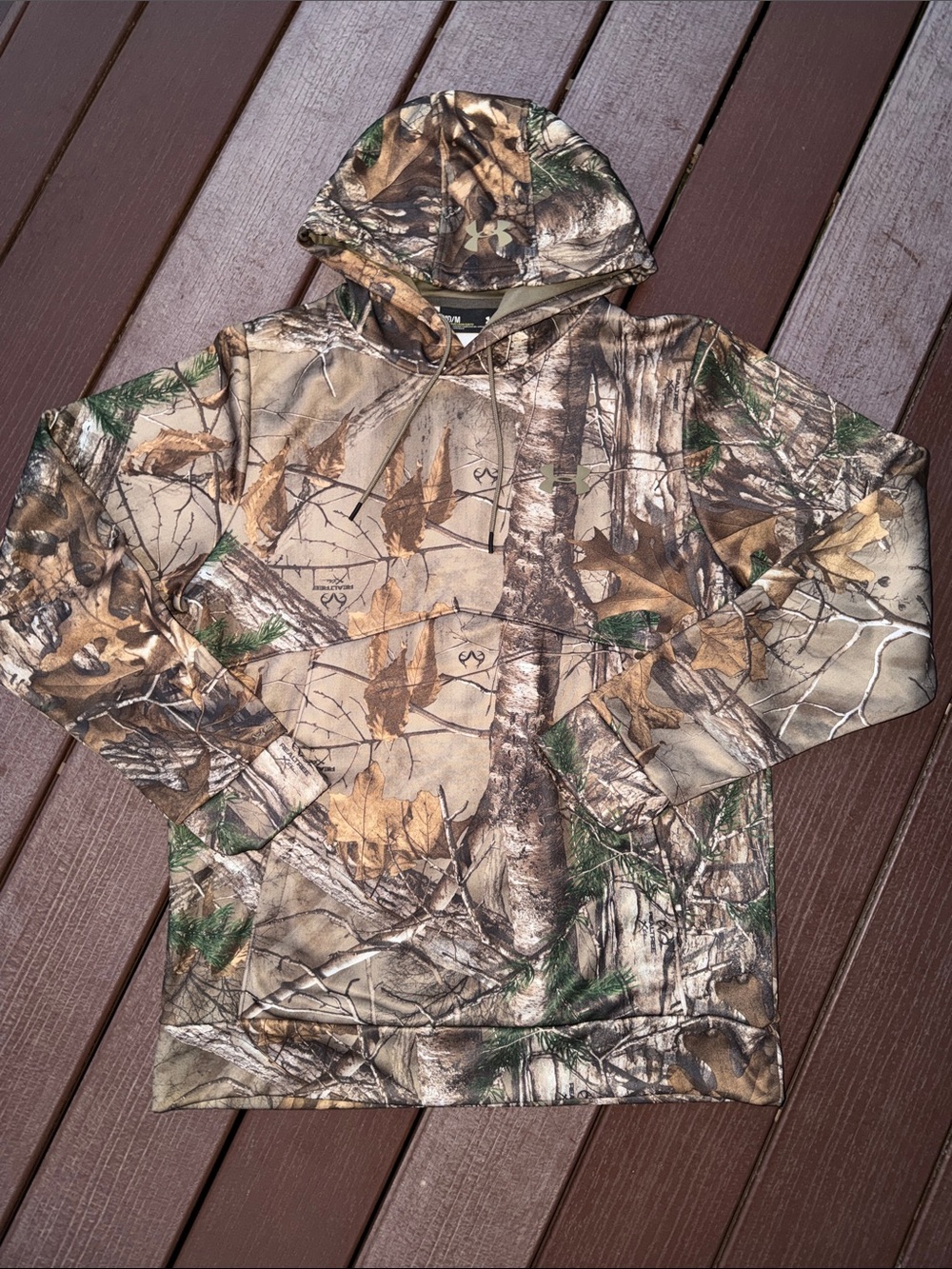Under Armour Realtree-Style Brown Camo Hoodie